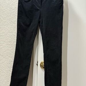Eileen Fisher Black Corduroy Trousers